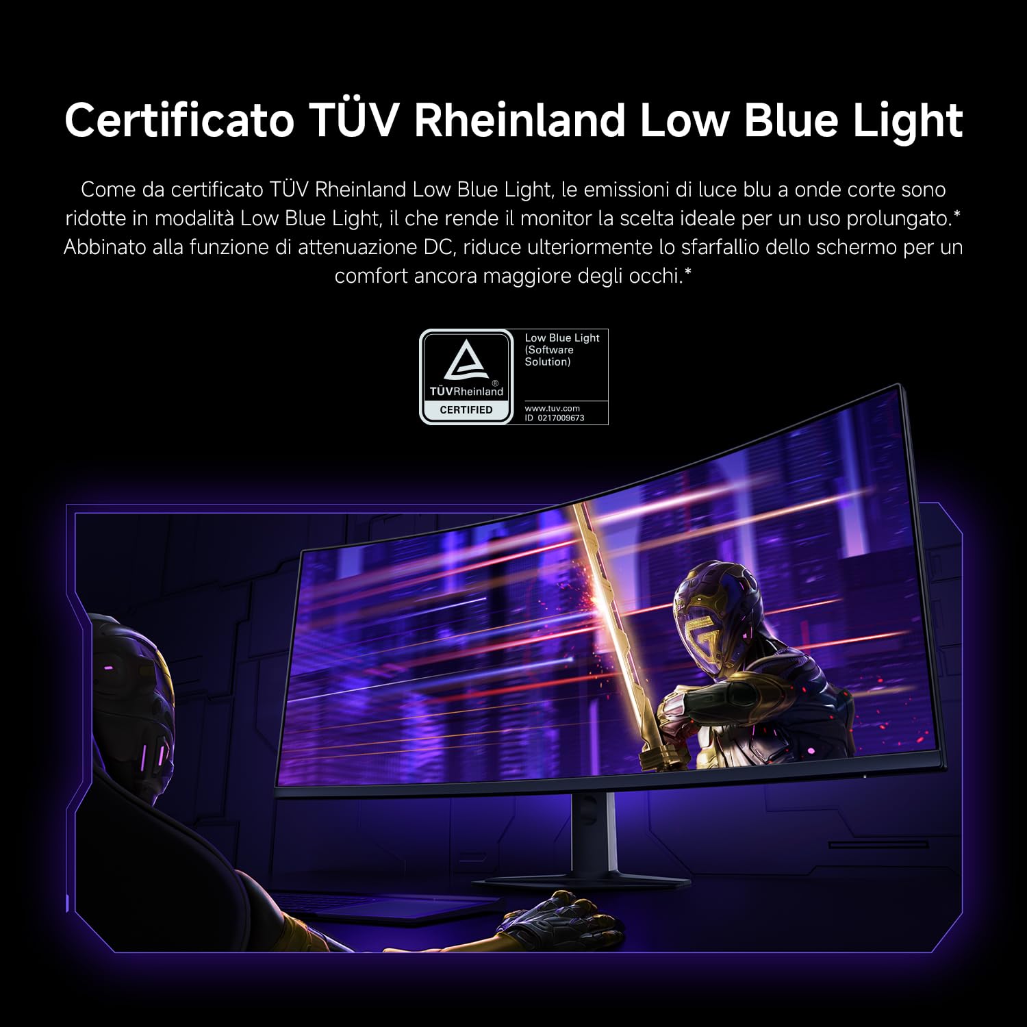 XIAOMI G34WQi 2026 Monitor Gaming Curvo 2K da 34 Pollici, 180Hz, 1ms GTG, FreeSync Premium, 1500R, HDR400, 100% sRGB, 95% DCI-P3,TÜV Low Blue Light (3440 x 1440/21:9/HDMI 2.0/DP 1.4)