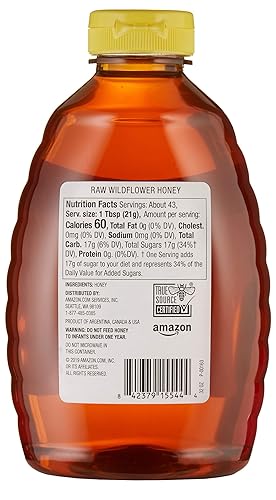 Miniatura 4 de Happy Belly - Marca Amazon – Miel de flor silvestre cruda, 32 onzas (anteriormente Solimo) (el empaque puede variar)