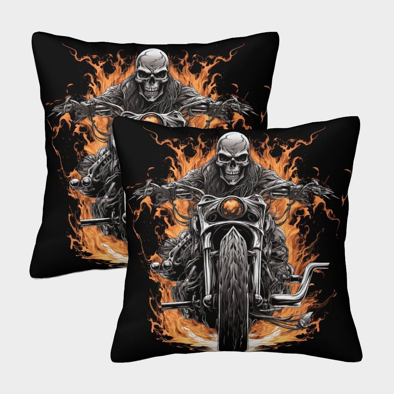 kaiyun 2 Pack Throw Pillowcase 50x50cmRacer Pattern Cushion Cover Home Decoration