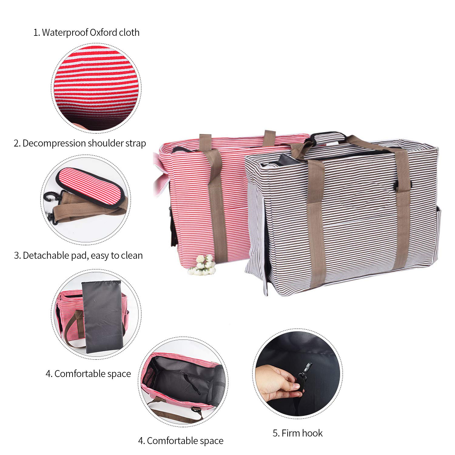 PETCUTE Bolsa de Transporte para Mascotas Transportín para Perros Portador de Mascotas Bolsa de Transporte para Gato Perros en avión