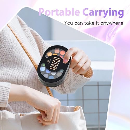 Miniatura 2 de Color Nymph Travel Makeup Palette with Mulit-Colors Eyeshadows,Concealer, Body Glitter,Lip Glosses,Blush,Highlighter,Makeup Applicators And Mirror