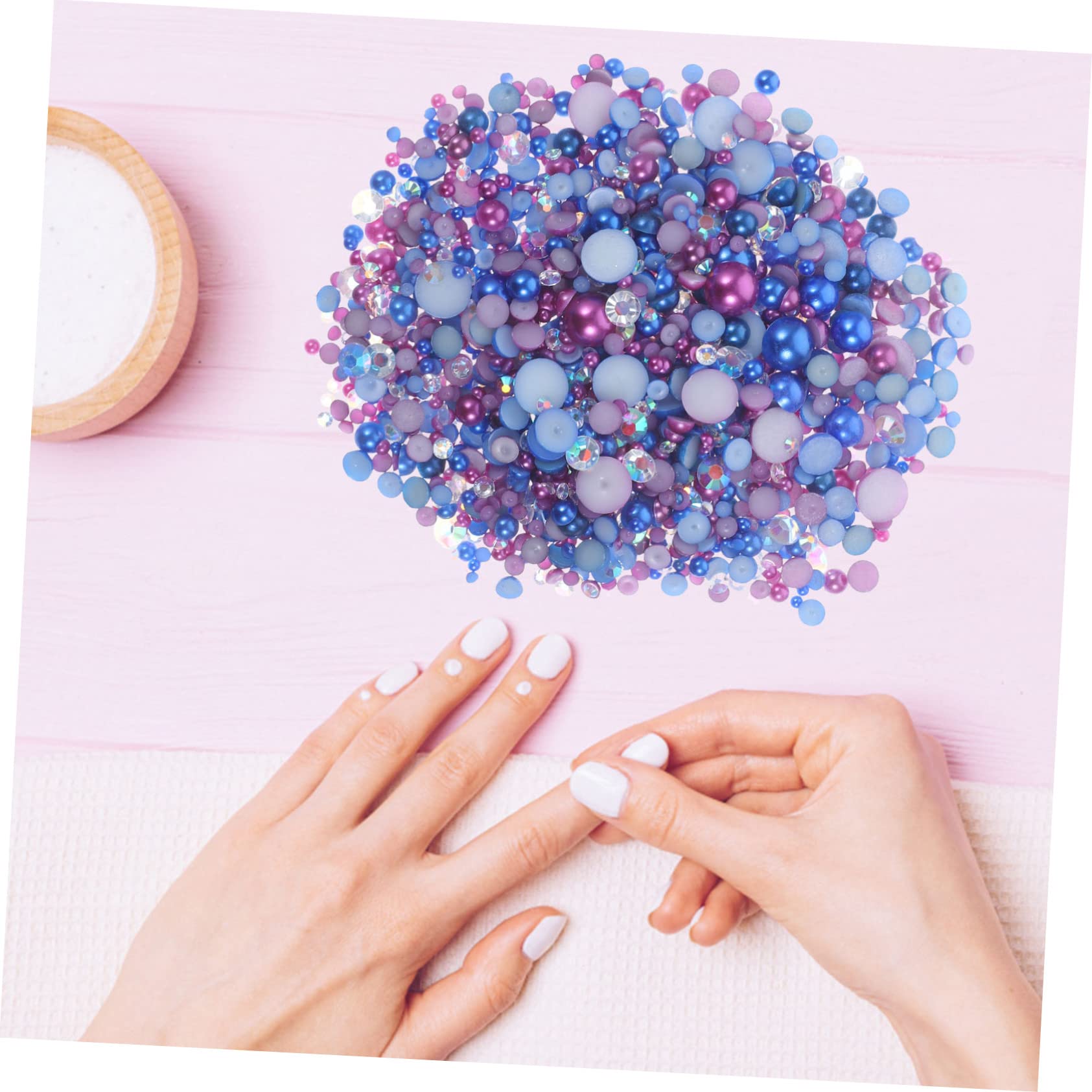 CALLARON 2 Pezzi Decorazioni Unghie Multi Resina con Adornamenti per Nail Art Facili Usare e Installare per Manicure Decorazioni per Smartphone