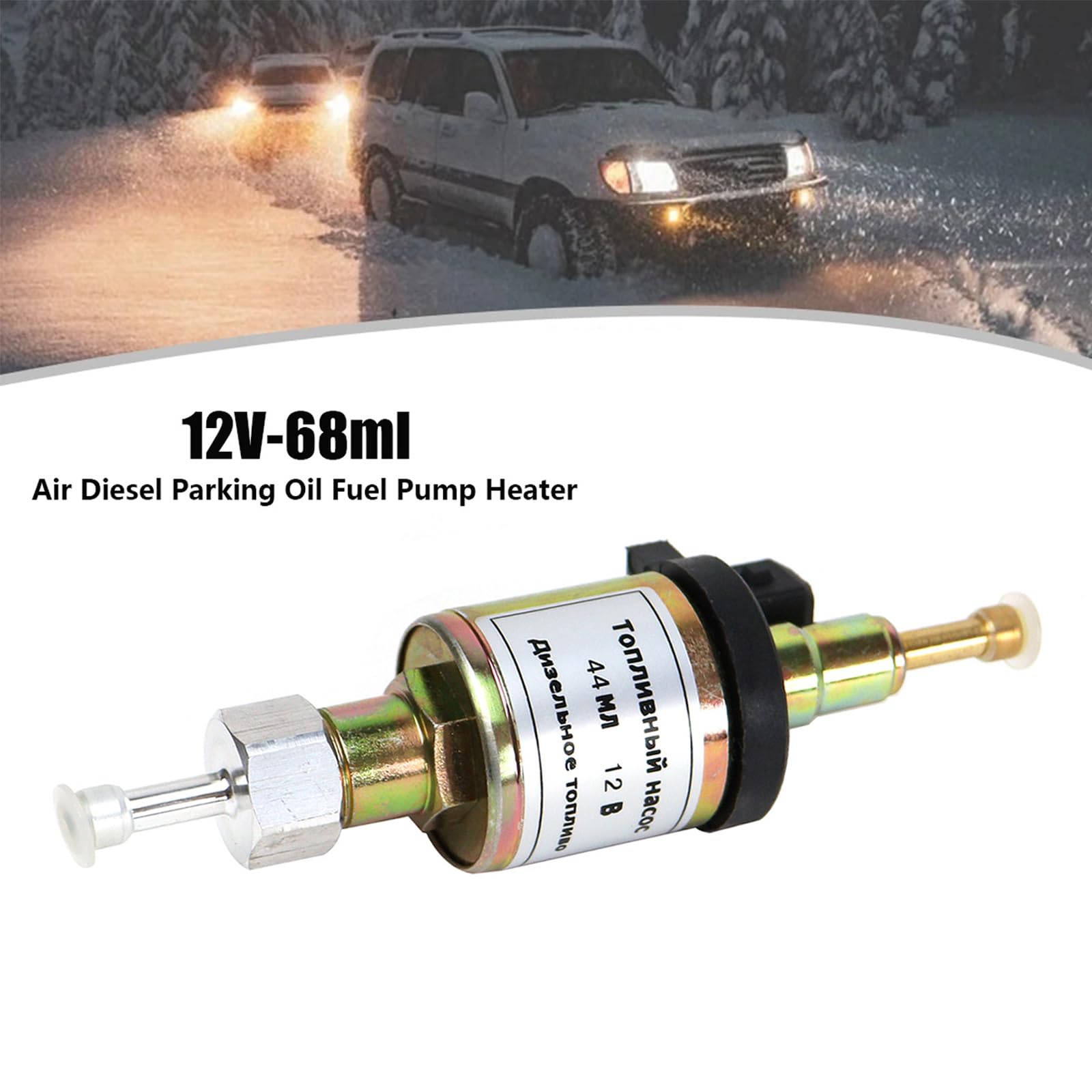 12V-68ML XQZMD Pompa paliwowa, pompa oleju, pompa grzewcza, pompa dozująca, pompa do samochodu, olej napędowy, paliwo, parking, pompa grzewcza dla 2-8KW Webasto Eberspacher (12V-68ml)