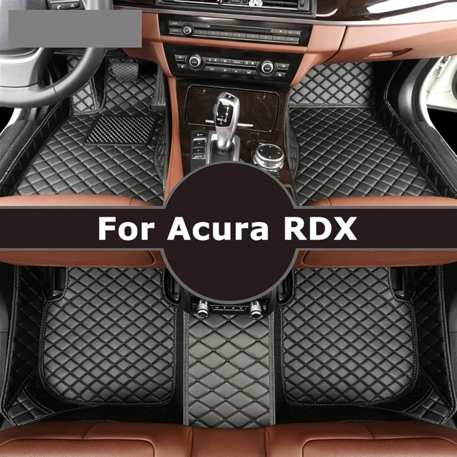Custom Car Floor Mats for acuras RDX 2006-2023 Auto Carpets Foot Car Accessorie(Coffee,2006-2018)