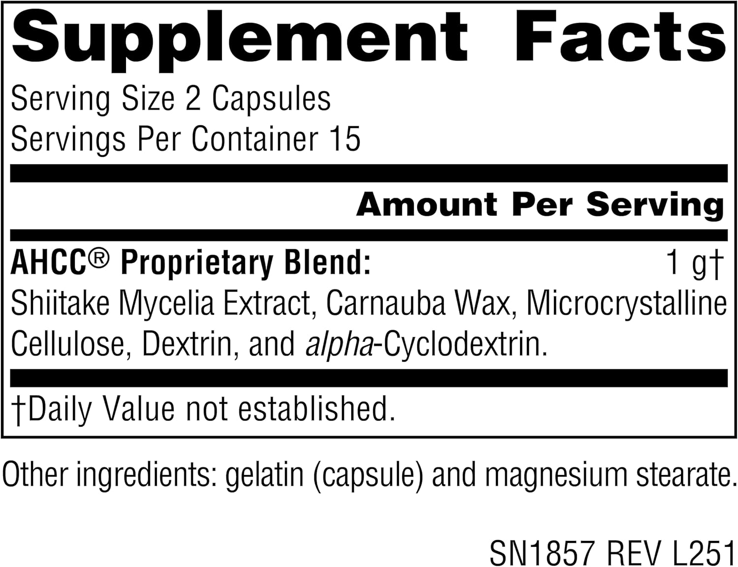 Source Naturals AHCC, Increases Natural Killer Cell Activity* 500mg - 30 Capsules