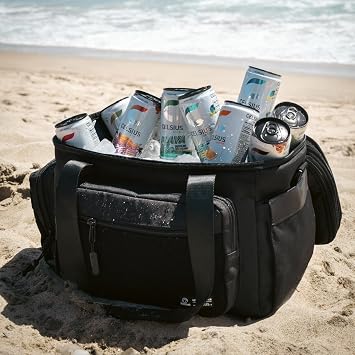 WOLFpak 30L Mega Cooler Bag, All Day Cool, Fits 42 Cans, Patch Ready | Leak-Proof Double Insulation, 2 Tier Cooled Compartment, Tactical, Cup Holder, 1000D Fabric, Adjustable Padded Shoulder Strap