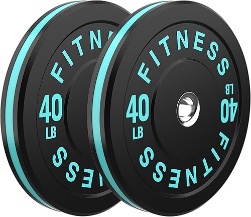 Miniatura 236 de 2 Inch Bumper Plates，10-500lbs，Barbell Rubber Olympic Weight Plates Set for Home Gym, Strength Training & Weight Lifting, Multiple Options