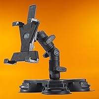 Vista 3 de iBOLT TabDock IncrediBOLT 360 Soporte de triple ventosa resistente para tabletas de 7 a 10 pulgadas, ideal para parabrisas y tableros