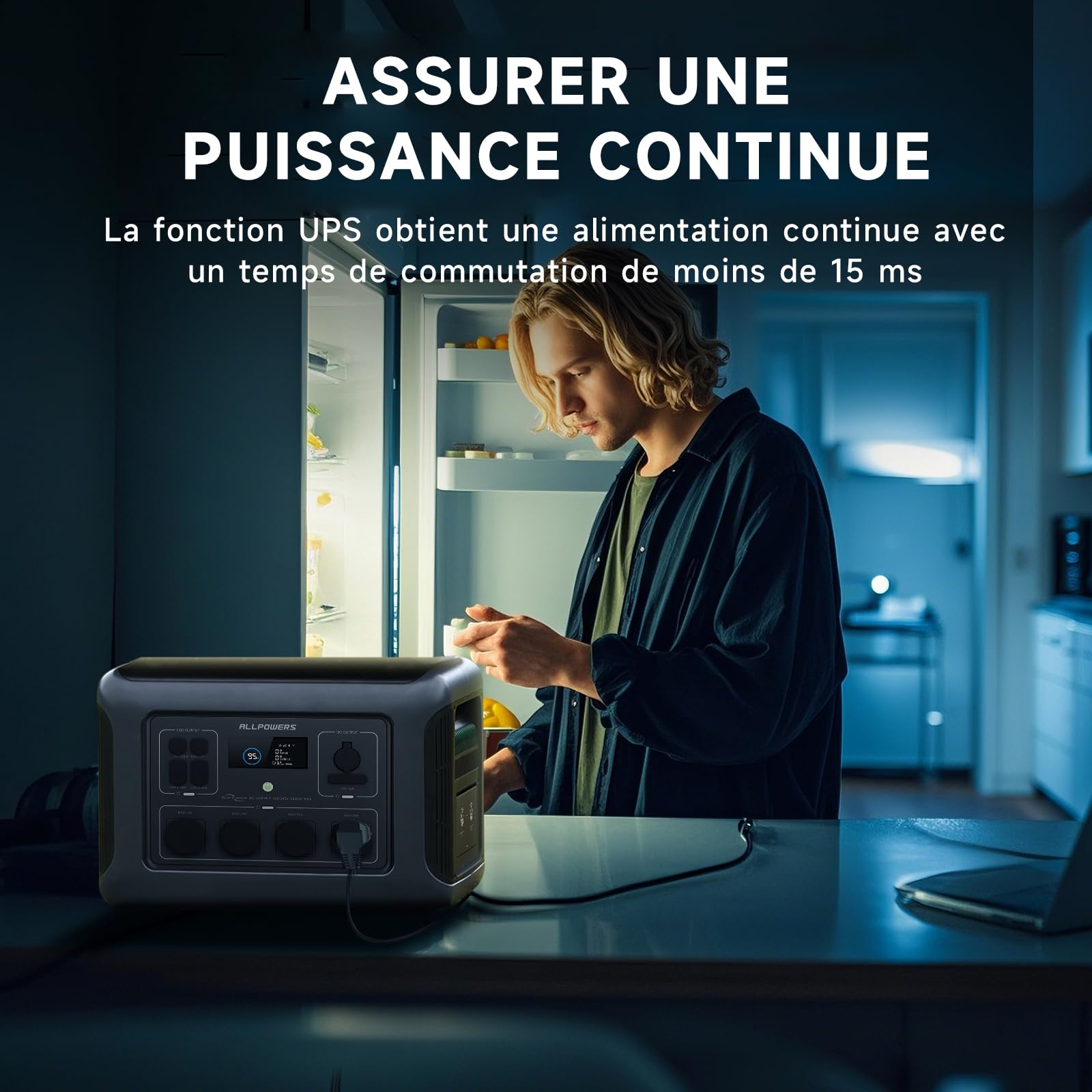ALLPOWERS R2500 V2 Station électrique portable panneau monocristallin