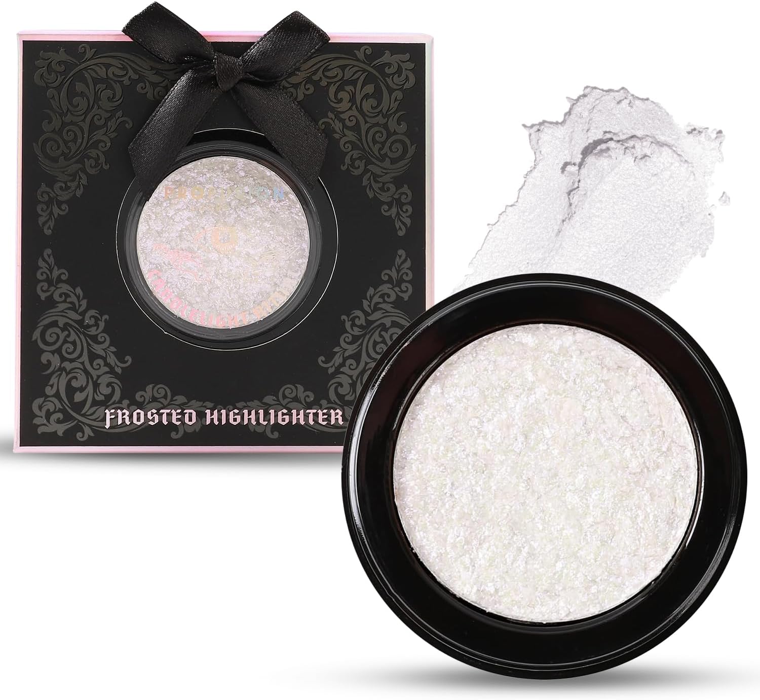 Profusion Cosmetics Rituals Candlelight Frosted Highlighter, Achieve Radiant Skin with Premium Highlighter, Ultra Reflective and Shimmery Makeup kit with Long Wearing, Buildable Coverage, Full Moon