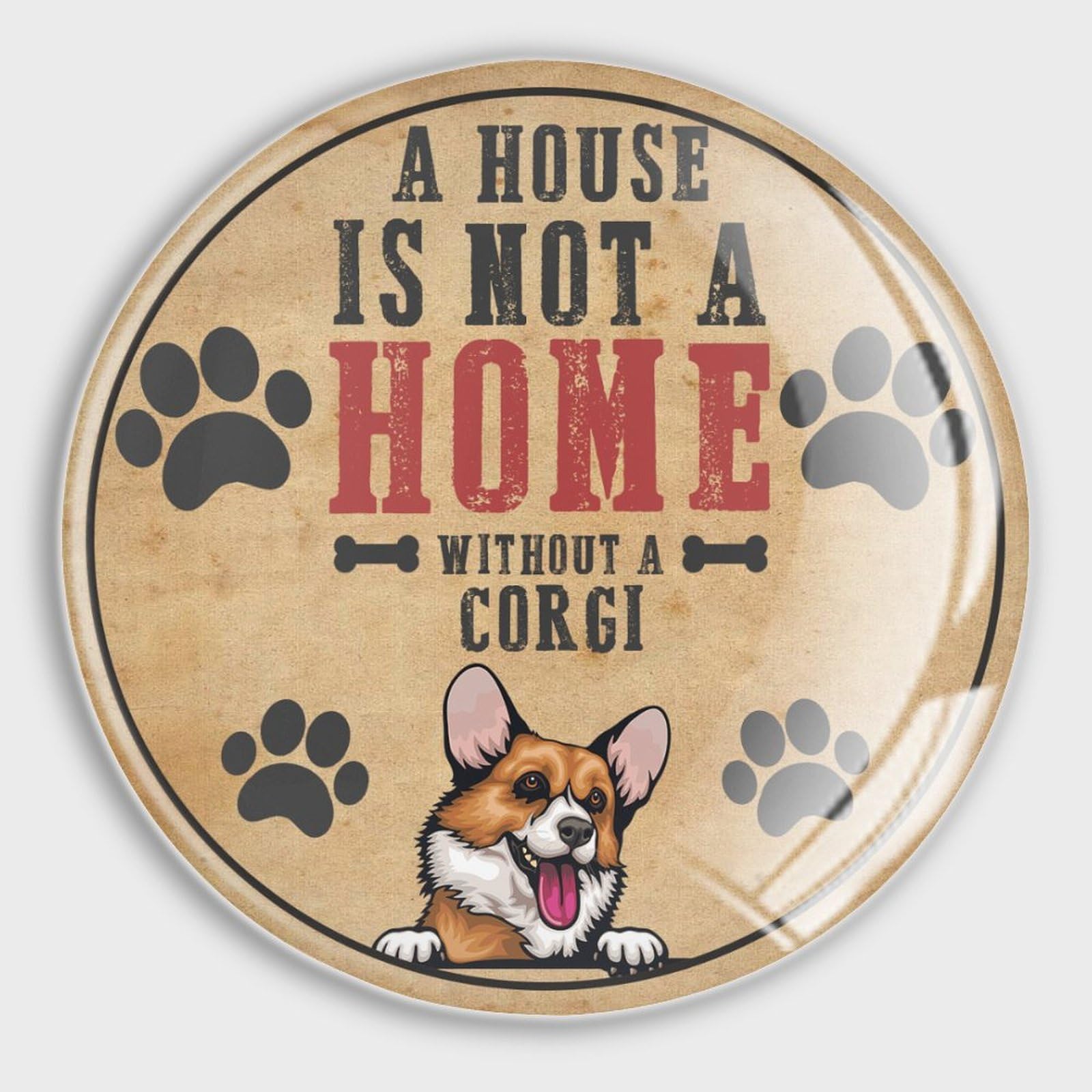 Imanes de cristal para nevera con diseño de Corgi: el detalle perfecto para tu hogar
