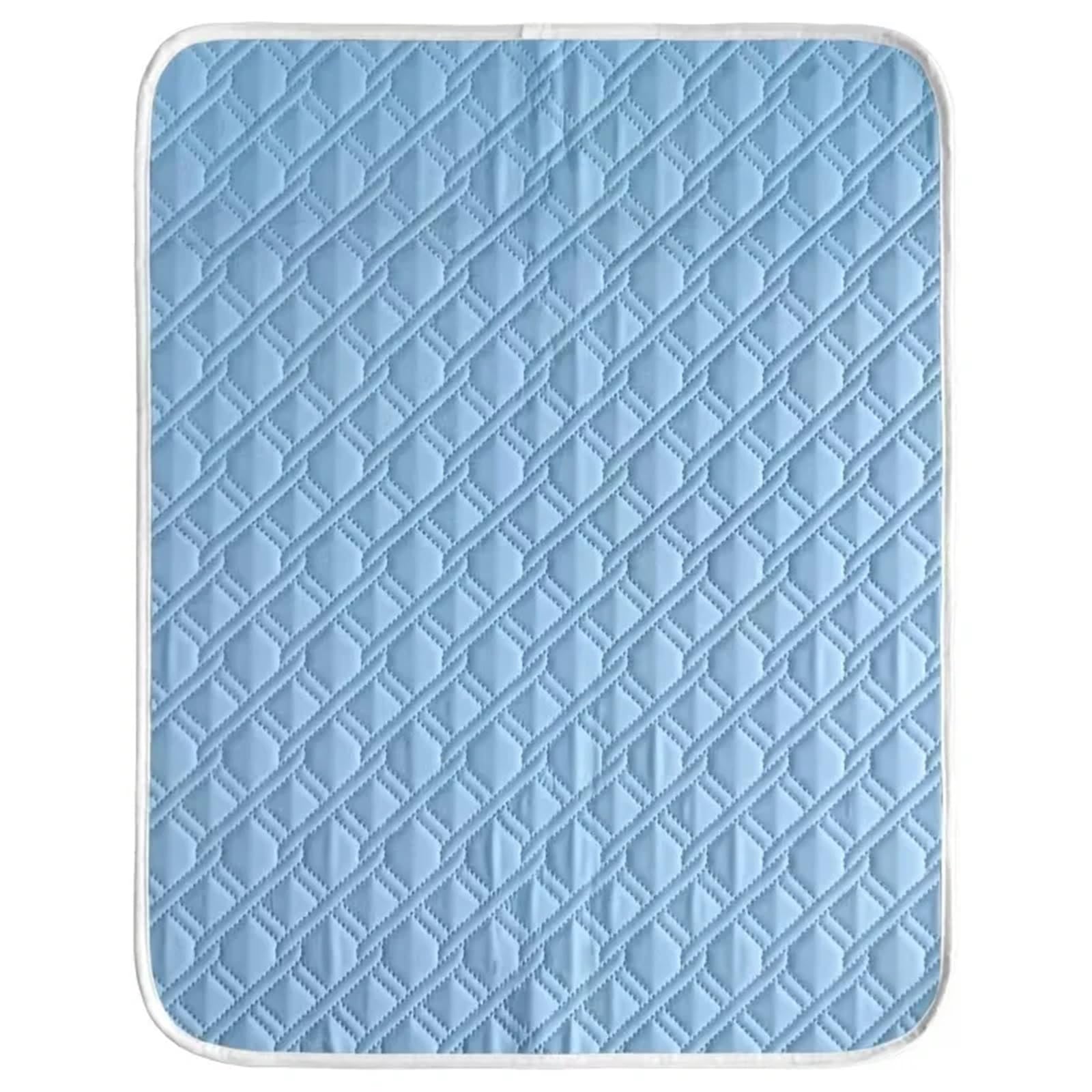 Tapis rafraîchissant chien XL bleu lit d'été lavable pour animaux