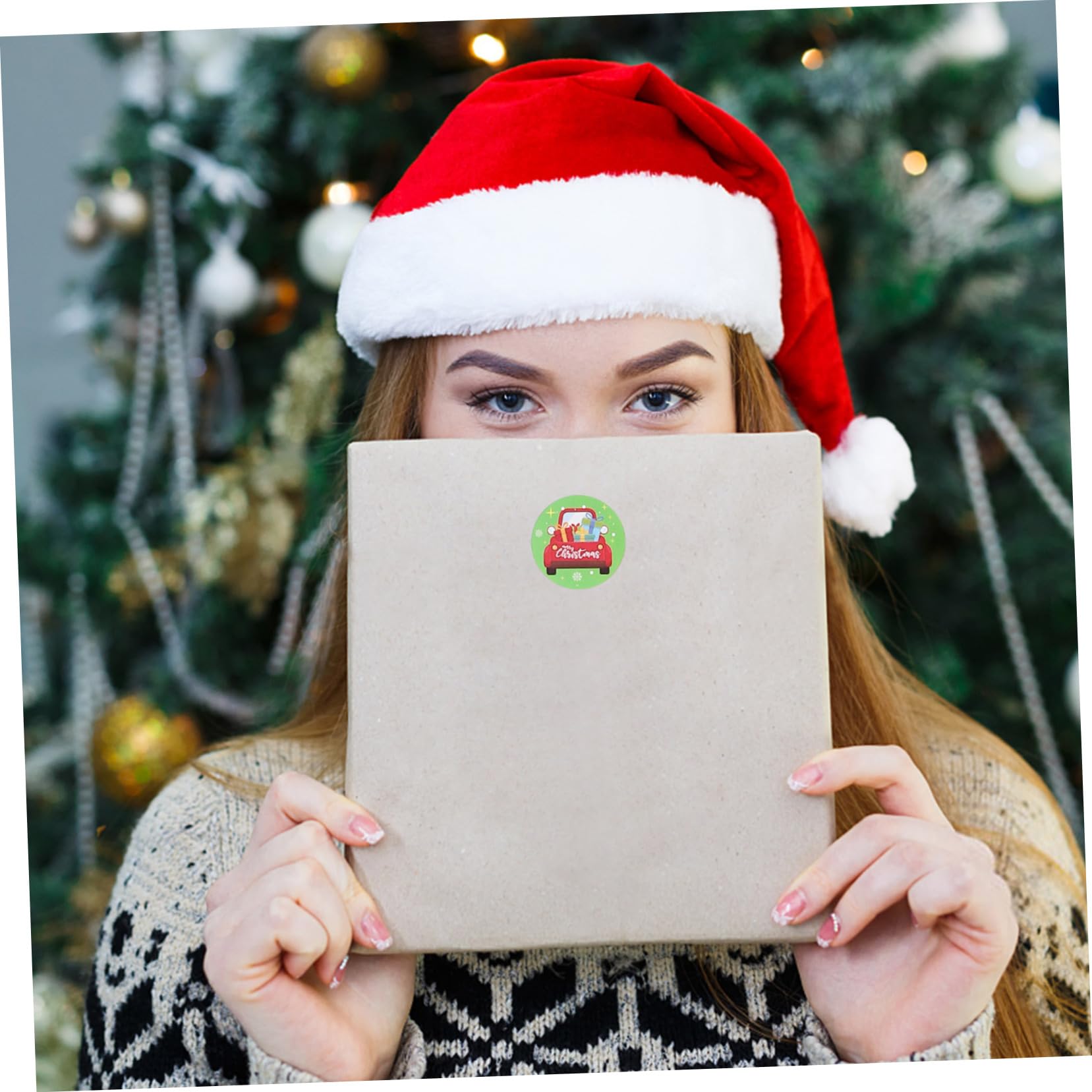 15rotoli Adesivi Natalizi Decorativi Per Confezioni Sticker Per Incartamenti Festivi Facili Applicare e Rimuovere Per Scatole Sacchetti