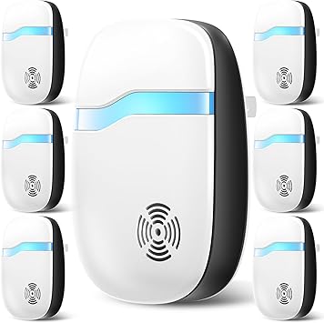 2026 Upgraded Ultrasonic Insect & Pest Indoor Repeller - Stronger Driving Force, Repellent for Mouse, Rats, Roaches, Bugs, Ants, Spiders, Silent Home Plug-in Control Device 6 Pack
