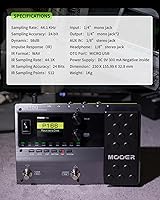 Vista 3 de MOOER GE150 Pedal Multiefectos de Modelado de Amplificador de Guitarra Eléctrica Procesador Portátil de Múltiples Efectos con Expresión y Carga IR