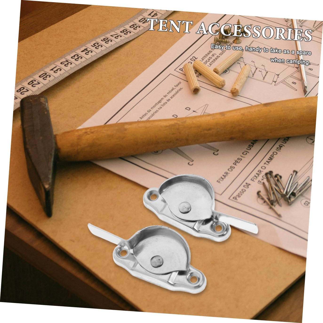 STOBOK 12 Sets Stainless Steel Crescent Lock Window Buckle Lock Anti Theft Lock Home Accessories 12 Left Short Hooks + 12 Right Short Hooks Door Security Locks Plate for Home Shop