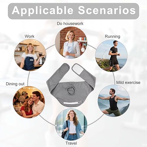 Miniatura 6 de Cinturón de ostomía Fundas transpirables para bolsas de ostomía de colostomía Cinturón oculto de soporte de ostomía para hombres y mujeres