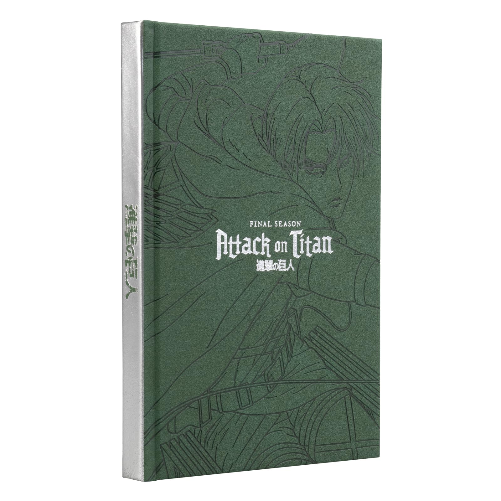 Grupo Erik A5 Notebook Hardback - Attack On Titan Manga | Bullet Journal Dotted Note Book, Dotted Notebook A5 Sketchbook | Attack On Titan Merch, Anime Gifts, Stationery Gifts Under 15 Pounds
