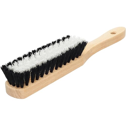 Carpet Cleaning Brush, Scrub Brush with Handle for Floor Mats, Heavy Duty Carpet Cleaner Brush, Rug Brush, Upholstery Brush for Indoor and Outdoor, Stiff Nylon Bristles Car Carpet Brush, White