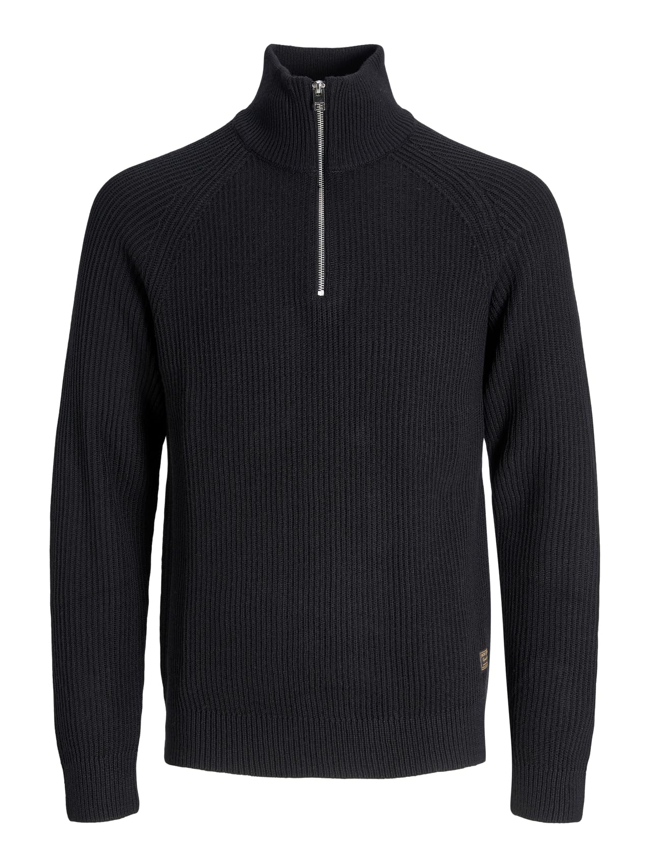 JACK & JONES Male Sweatshirt mit halbem Reißverschluss Einfarbig Sweatshirt mit halbem Reißverschluss
