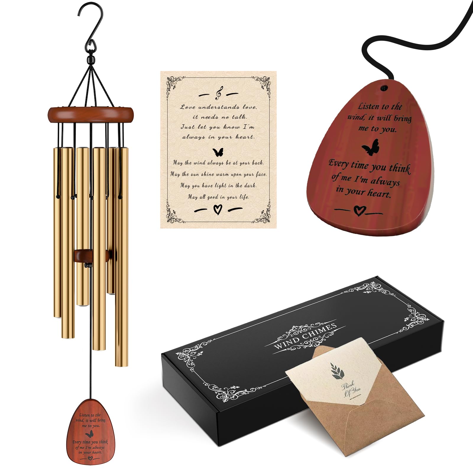 Sympathy Gift Wind Chimes for Outside Clearance Memorial Gifts for Loss