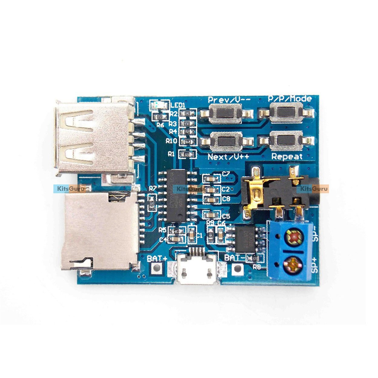 TF Card U Disk MP3 Format decoder Board Amplifier decoding Audio Player Module KG570