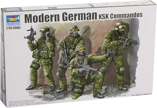 Trumpeter Moderno juego de figuras alemanas KSK Commandos (paquete de 4), escala 135