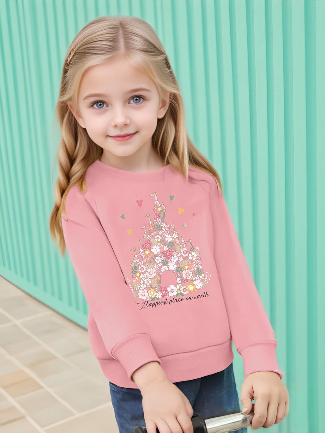 Magical Sweatshirts for Girls Little Girl Soft Long Sleeve Sweater Cute Kids Fall Holiday Tops Stretchy Causal Blouses - Image 2