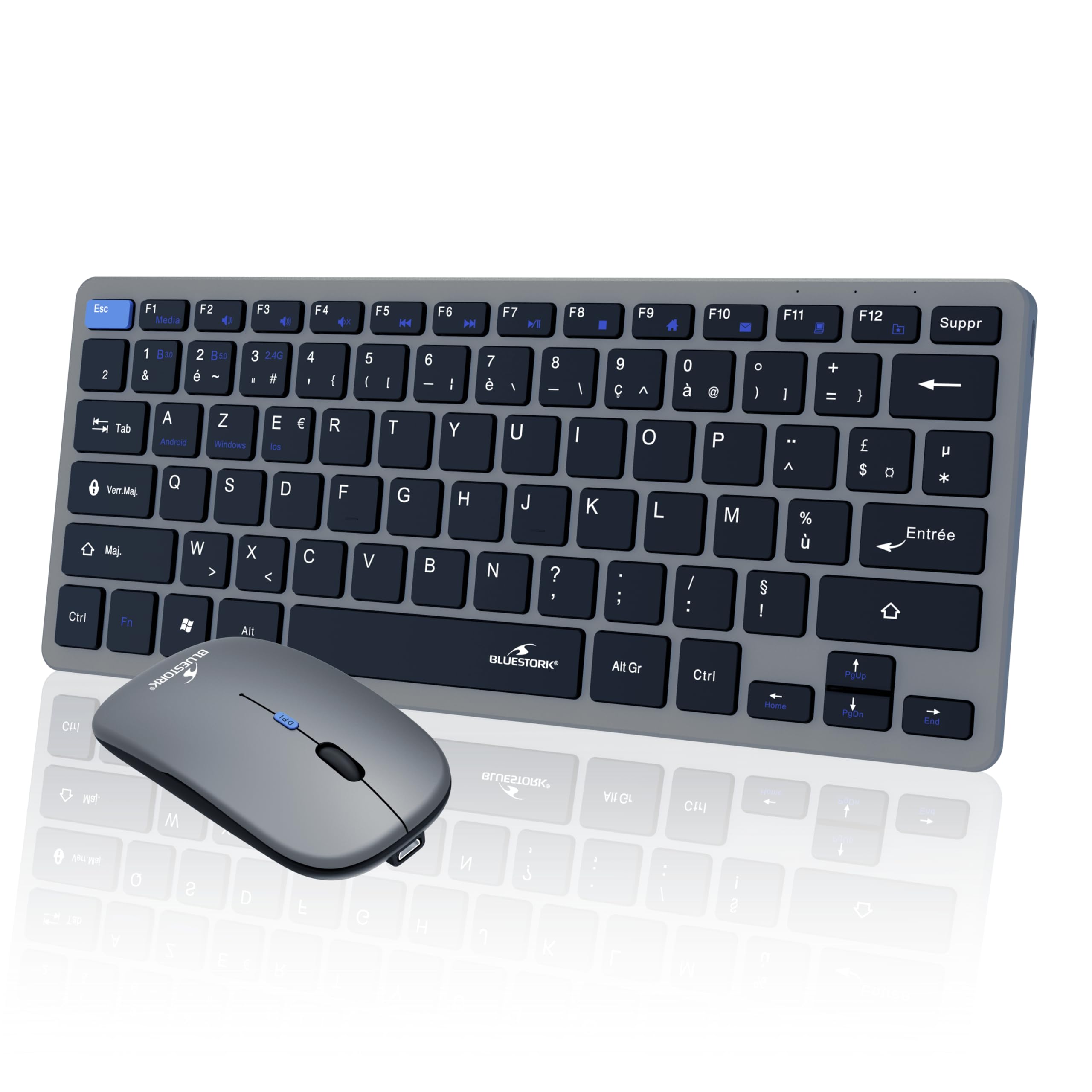 BLUESTORK Silent Office Pack - Toetsenbord en muis set - draadloos - 2.4 GHz - zwart - doos | fnac België - Set met toetsenbord en muis BLUESTORK Silent Office Pack - Toetsenbord en muis set - draadloos - 2.4 GHz - zwart - doos | fnac België - Set met toetsenbord en muis