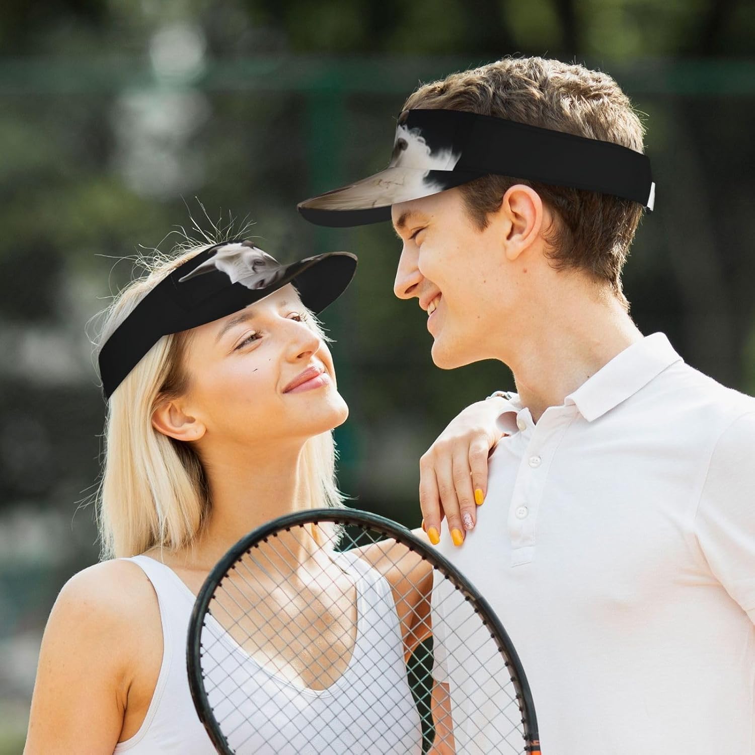 Dachshund Floral Sun Visor Hat for Women Men Outdoor Sports Golf Visor Beach Travel Tennis Cap