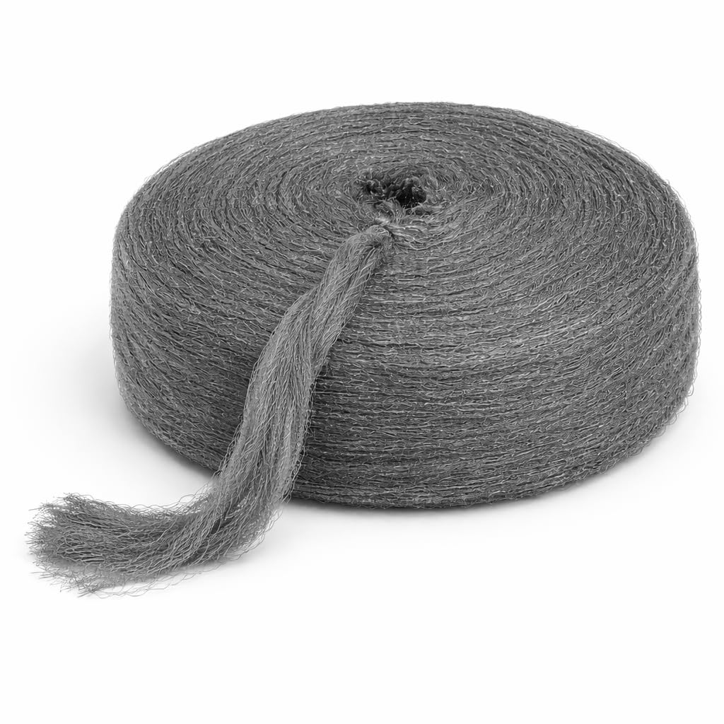 Hi-Tech Steel Wool Reel 5 lb – 0000 Grade Steel Wool for Polishing, Cleaning & Finishing Metal, Glass & Automotive Surfaces