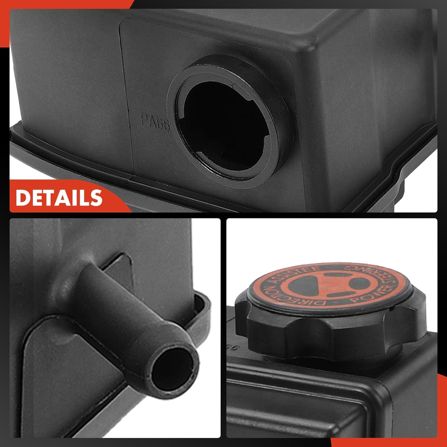 A-Premium Power Steering Reservoir/Tank with Cap Compatible with Chevrolet Malibu Impala Beretta Corsica Lumina APV Monte Carlo Uplander Venture & Buick Regal & Oldsmobile & Pontiac & Saturn