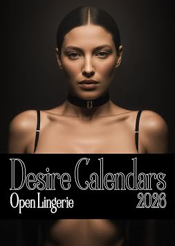 Girl Calendar 2026 Open Lingerie Pin-up Wall Calendar Topless Woman