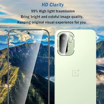 2+2 Pack for OnePlus 15R Screen Protector with Camera Lens Protector,Full Coverage 9H Tempered Glass Film,HD Clear Scratch Resistant,Bubble-Free for One Plus 15R Screen Protector