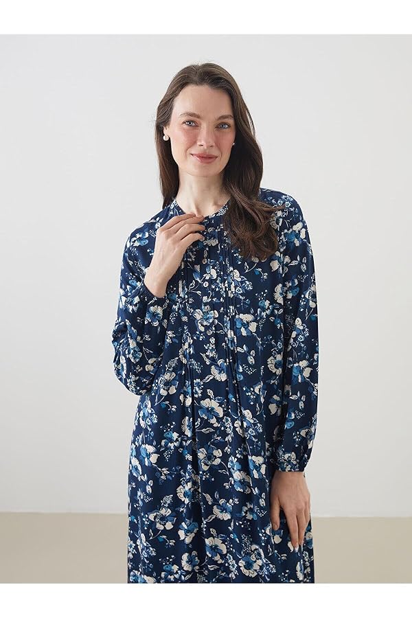 LC WAIKIKI Crew Neck Floral A Line Dress
