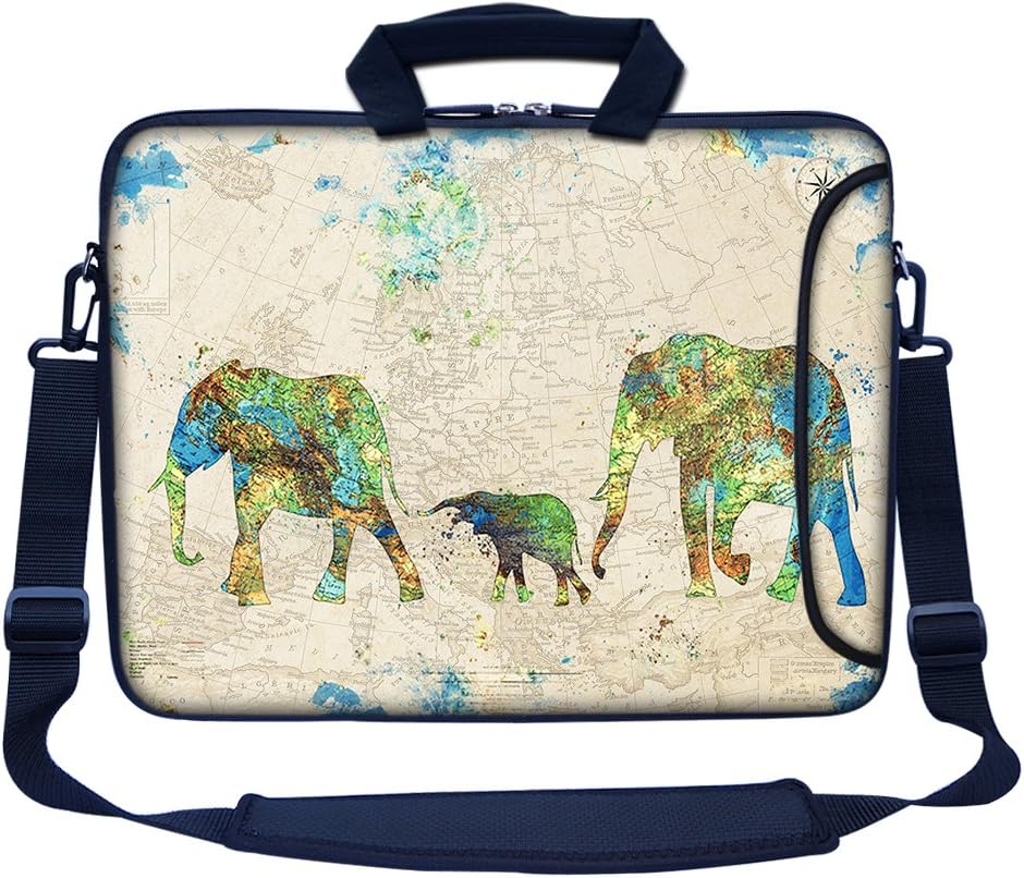 Suреr Chеар 🛒 Meffort Inc 17 17.3 inch Neoprene Laptop Bag Sleeve with Extra Side Pocket, Soft Carrying Handle & Removable Shoulder Strap for 16" to 17.3" Size Notebook Computer - Family of Elephants Suреr Chеар 🛒 Meffort Inc 17 17.3 inch Neoprene Laptop Bag Sleeve with Extra Side Pocket, Soft Carrying Handle & Removable Shoulder Strap for 16" to 17.3" Size Notebook Computer - Family of Elephants