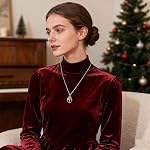 AEONSLOVE Collier arbre de vie avec cristal pour les femmes, Améthyste/Obsidienne/Turquoise/Moonstone/Bijoux en cristal pour femmes