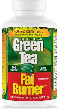 Applied Nutrition Green Tea Fat Burner Metabolism Support 200 Softgels