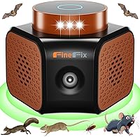 Vista 1 de FineFix 360 Enchufe ultrasónico repelente de plagas repelente de ratones de 4 modos lo mejor para deshacerse de las plagas repelente para interiores
