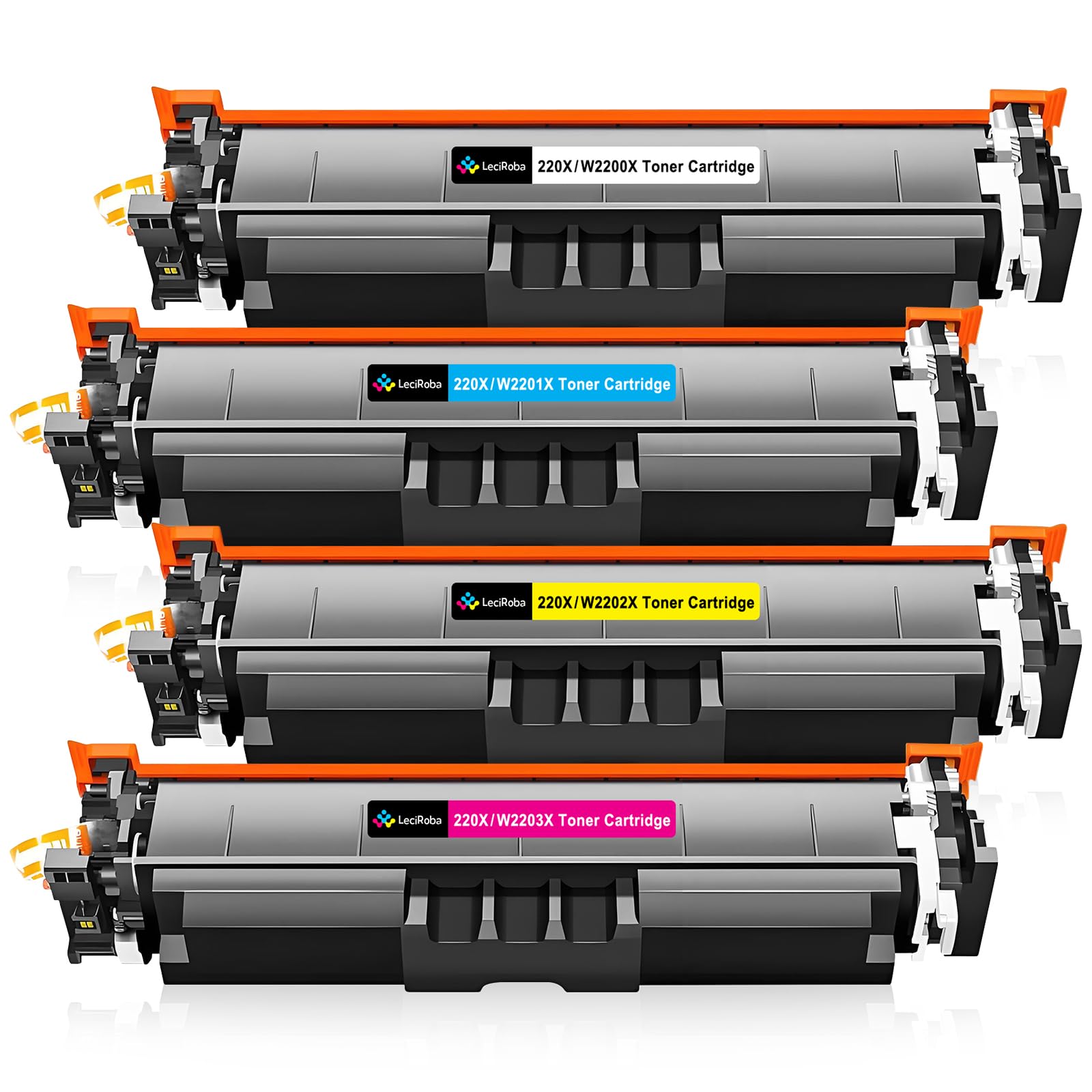 LeciRoba 220X para HP W2200X tóner para HP Color LaserJet Pro MFP 4302dw 4302fdw 4302fdn Color LaserJet Pro 4202dw 4202dn Impresora (con Chip, Paquete de 4)