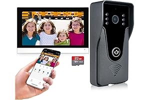 Smart Wireless X3 Video Doorbell, 720P High-Definition, 2-Way Audio Intercom, Night Vision, Motion Detection