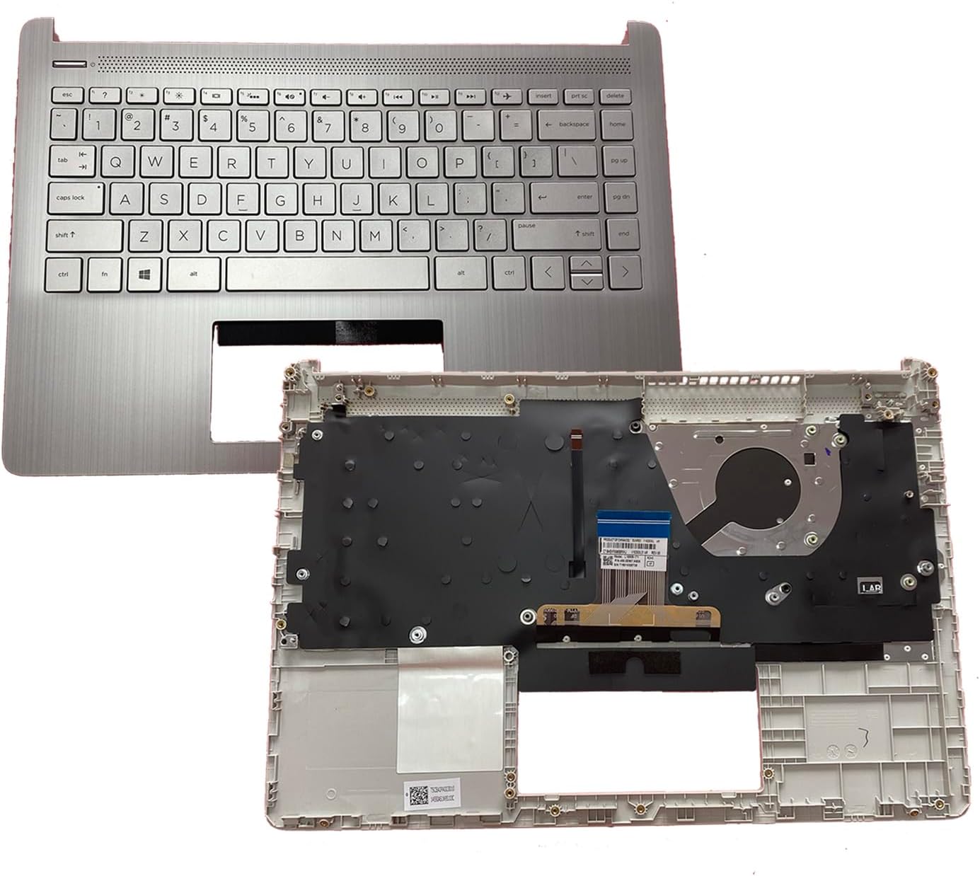 L88206-001 Replacement for HP Pavilion X360 14T-DQ 14s-fq 14-DQ 14s-dr Laptop Upper Top Cover Case Palmrest Backlit US Keyboard Assembly Part
