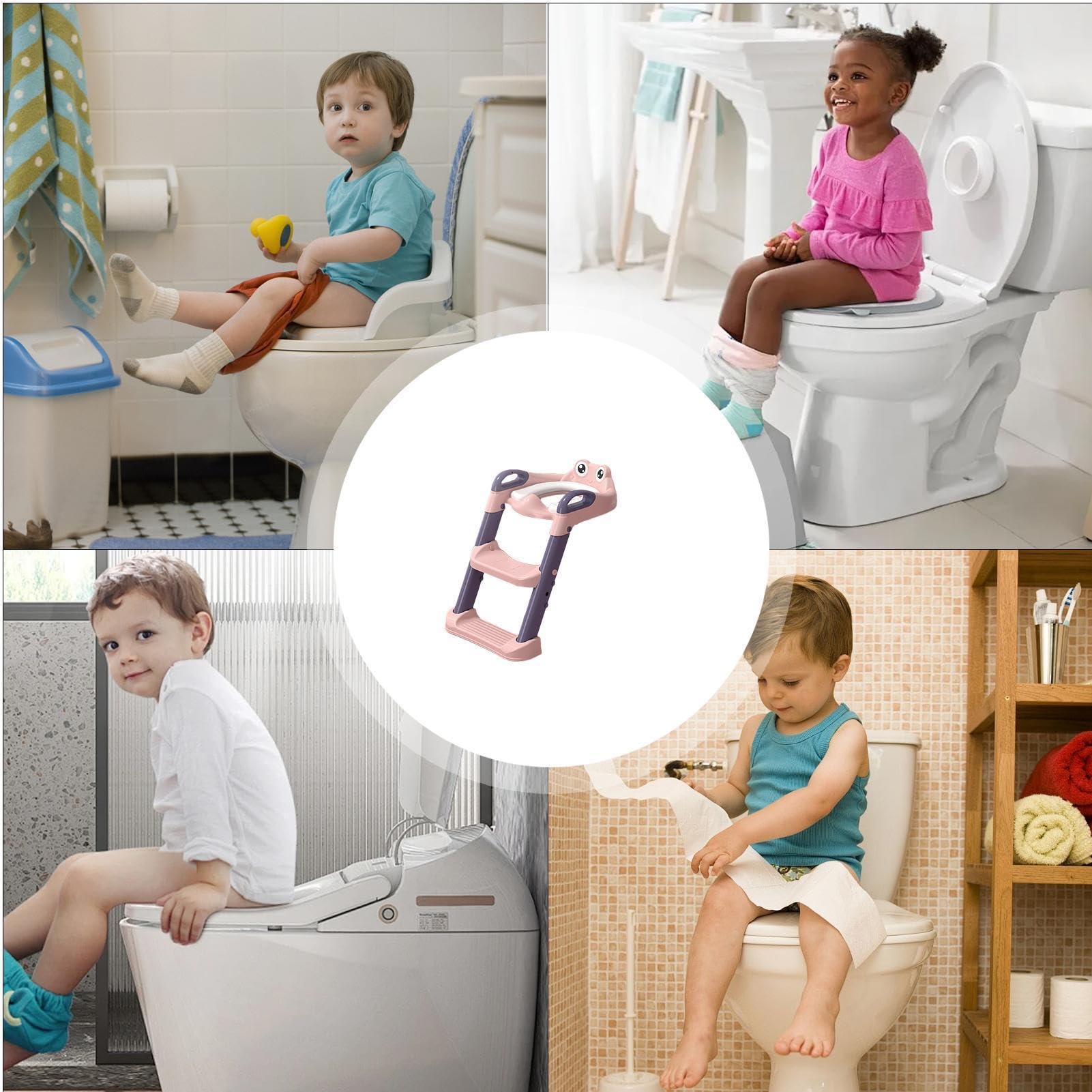 Vasino con gradini impermeabile antiscivolo sgabello vasino seduta per