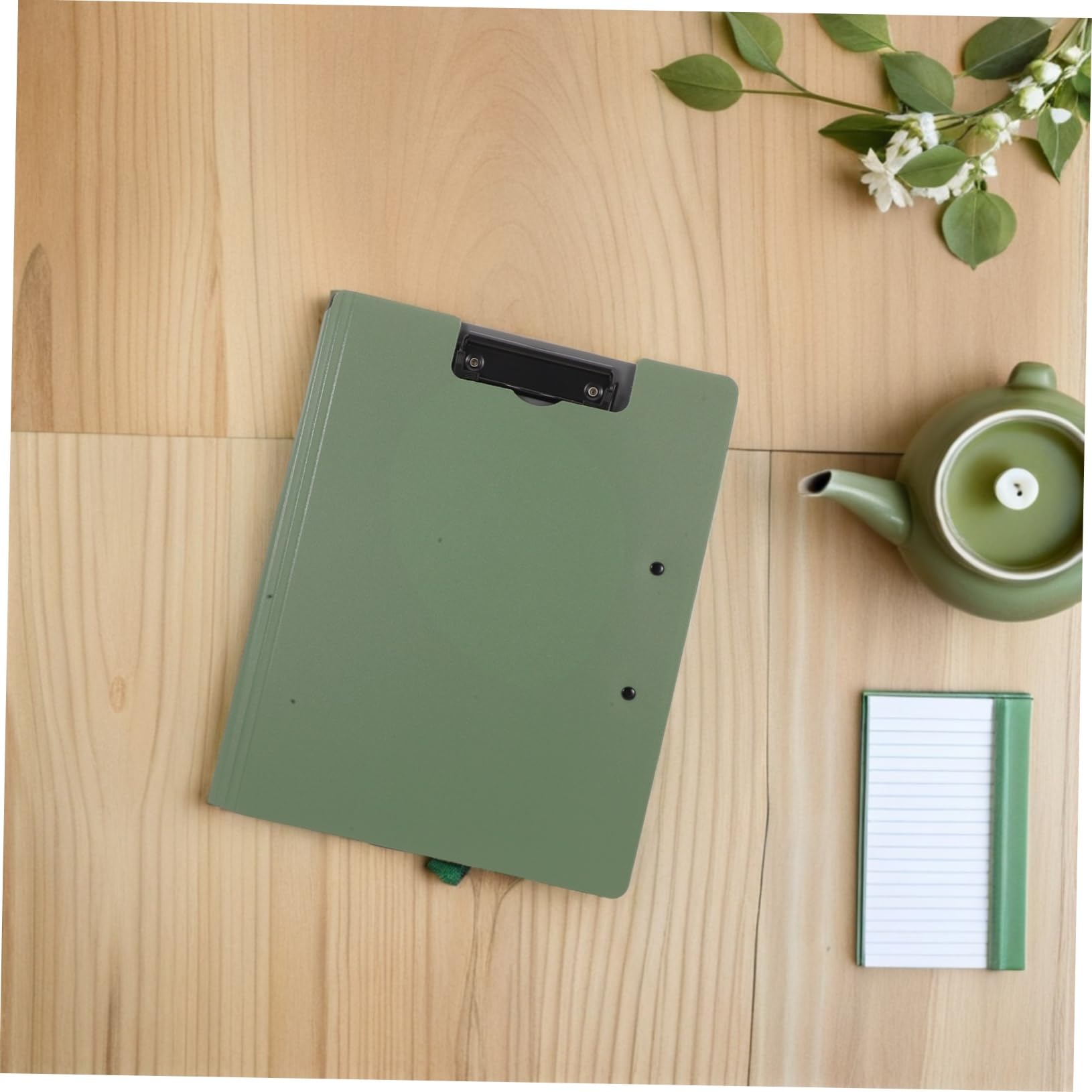 Porte-bloc A4 Pliable 6 Pièces en Plastique avec Clips