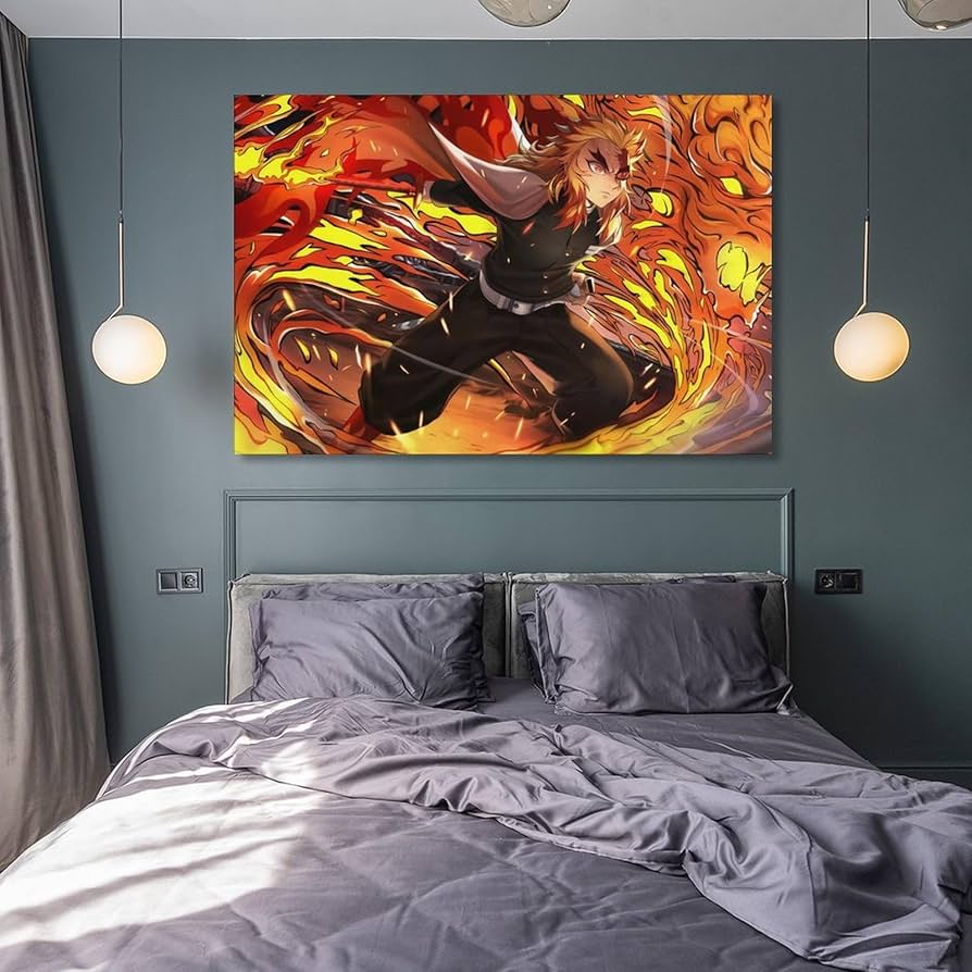 鬼滅の刃　煉獄杏寿郎　額装品アートパネル 71XE-0Vj3CL._UF350,350_QL80_.jpg