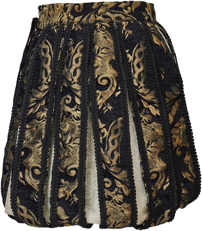 CosplayDiy Tudor Pants Mens Renaissance Tudor Costume Pants Medieval Royal Brocade Pants