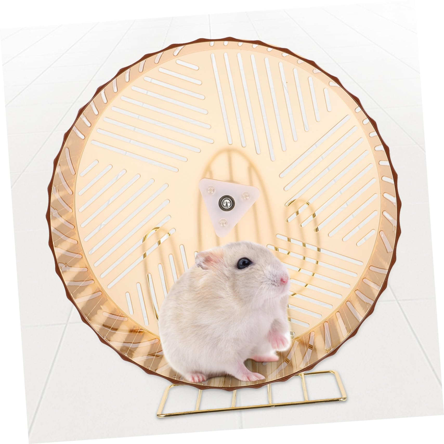 TOYANDONA Rueda para Hámster Estable y Silenciosa Soporte de Aleación, Grande, para Ejercicio y Entretenimiento en Jaulas, Apta para Hámsteres, Erizos y Chinchillas Color Aleatorio