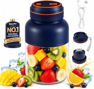 Portable Rechargeable Electric Juicer Cup with 38 Blades