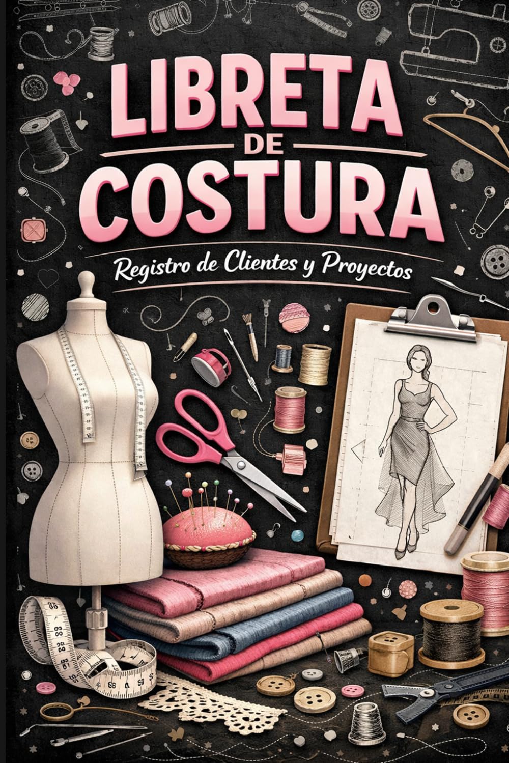 Cuaderno de Costura y Patronaje para Principiantes y Profesionales: Registra los Proyecto…