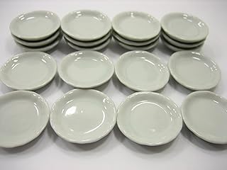 20x35mm White Plates Dish 1:6 Compatible with Barbie Supply Dollhouse Miniature Ceramic Supply 12589